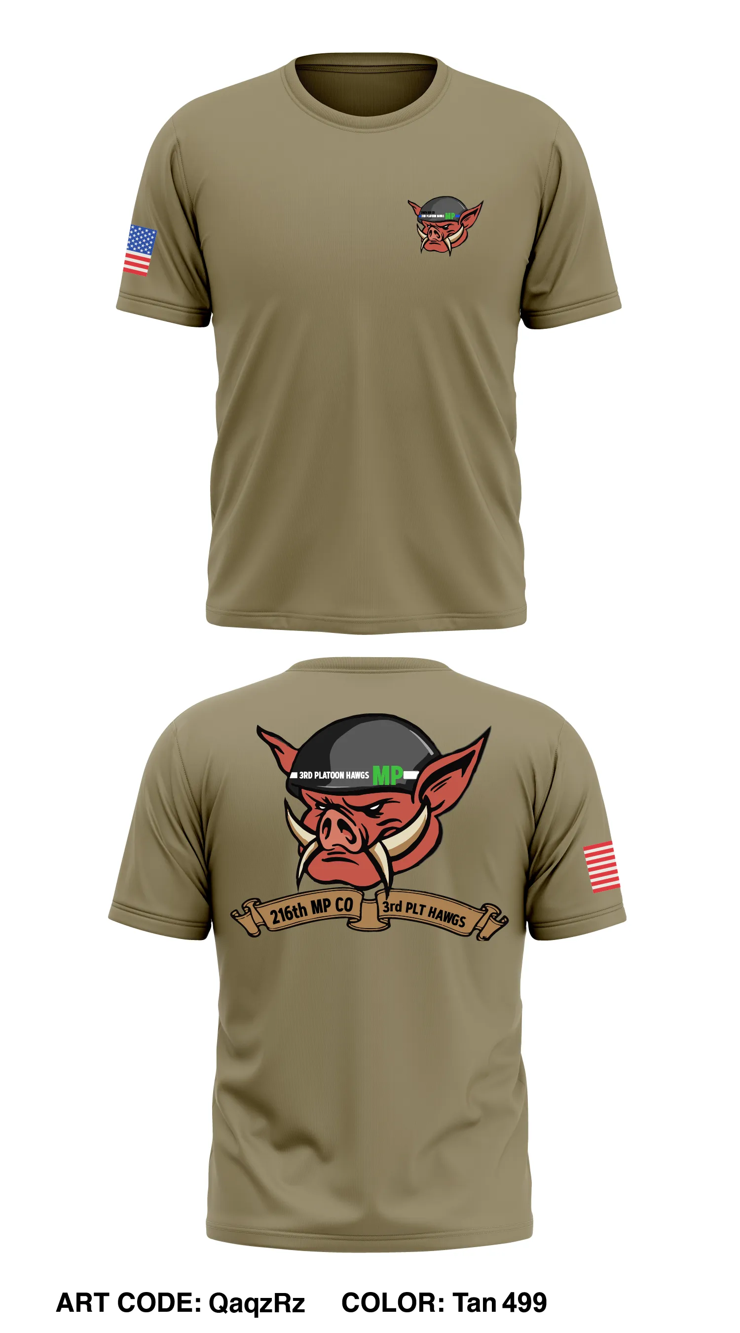 216th Military Police Company, 3rd Platoon Store 1 Core Men's SS Performance Tee - QaqzRz