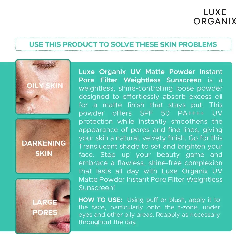 24H Zero Sebum Instant Pore Blurring Weightless Matte Powder - Translucent