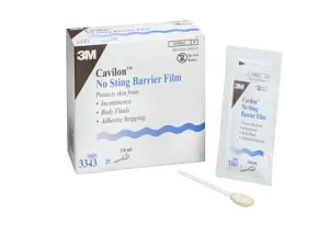 3m Cavilon No-Sting Barrier Film Swab Pack of 25 Misc. MMED-MMM3343 Box