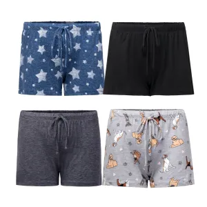4 Pack Yummy Butter Soft Lounge Shorts