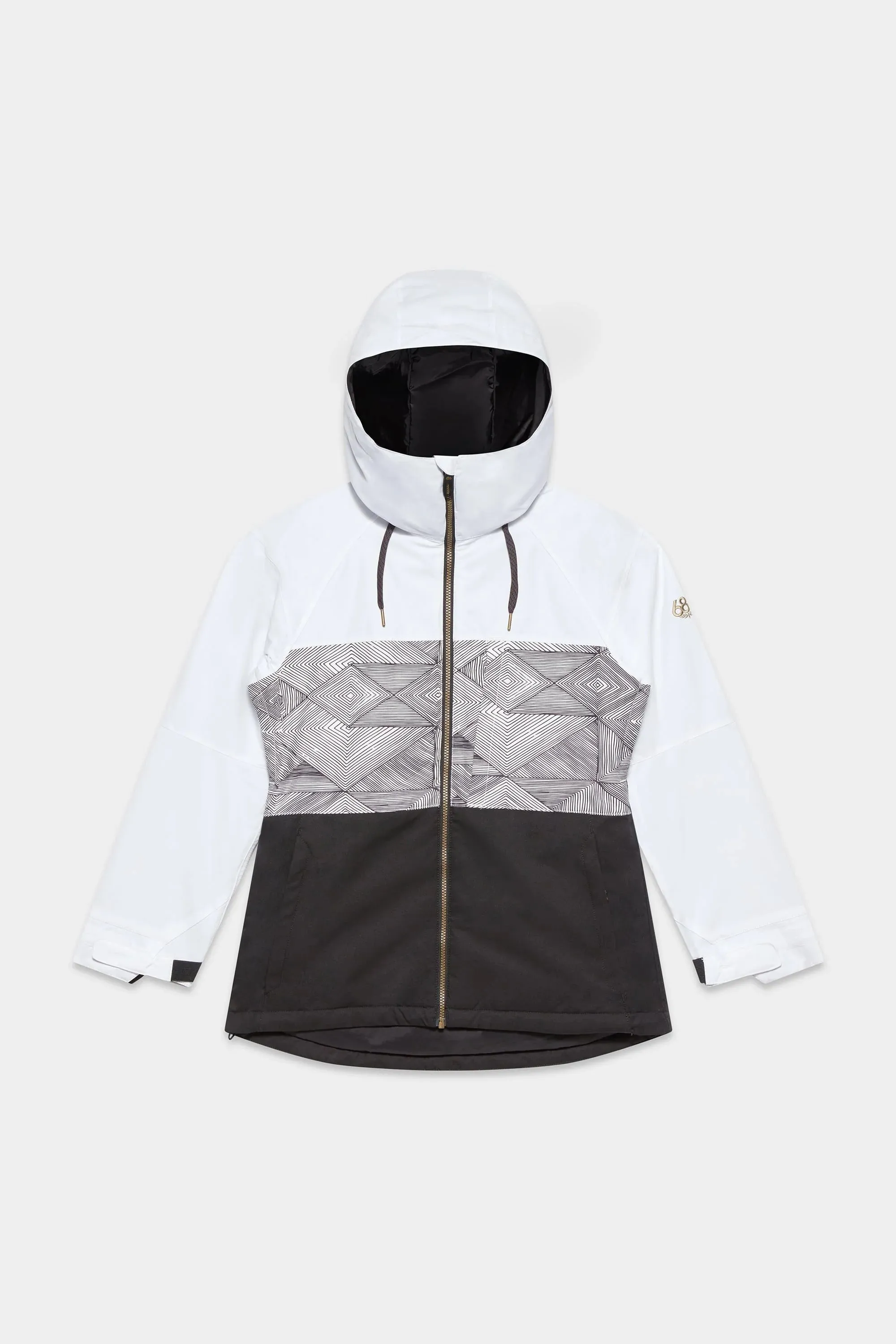 686 Athena Insulated Jacket Womens White Geo