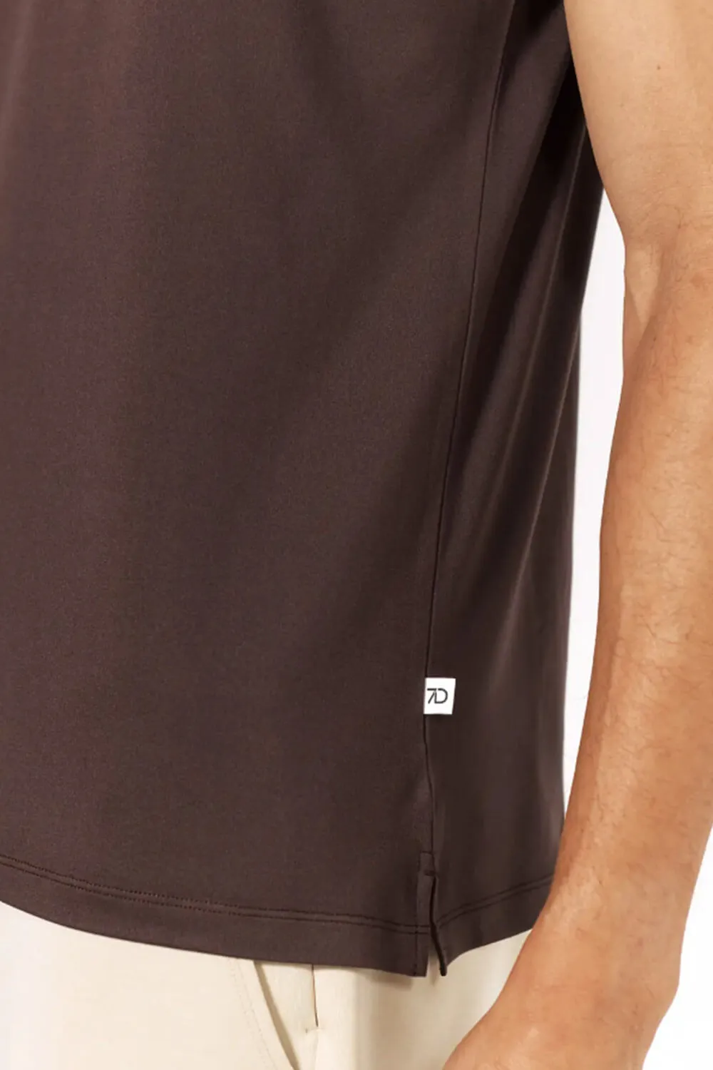 7Diamonds Core Crew T-Shirt for Men in Bordeaux | CSMT-4207-BORDEAUX