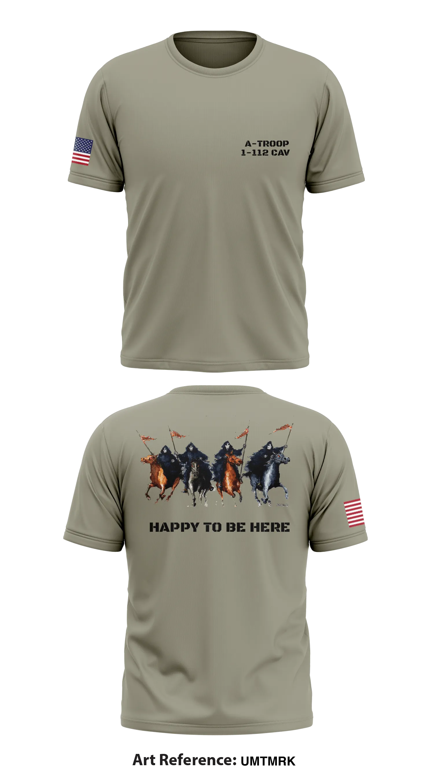 A-TROOP 1-112 CAV Store 1 Core Men's SS Performance Tee - umtmRk