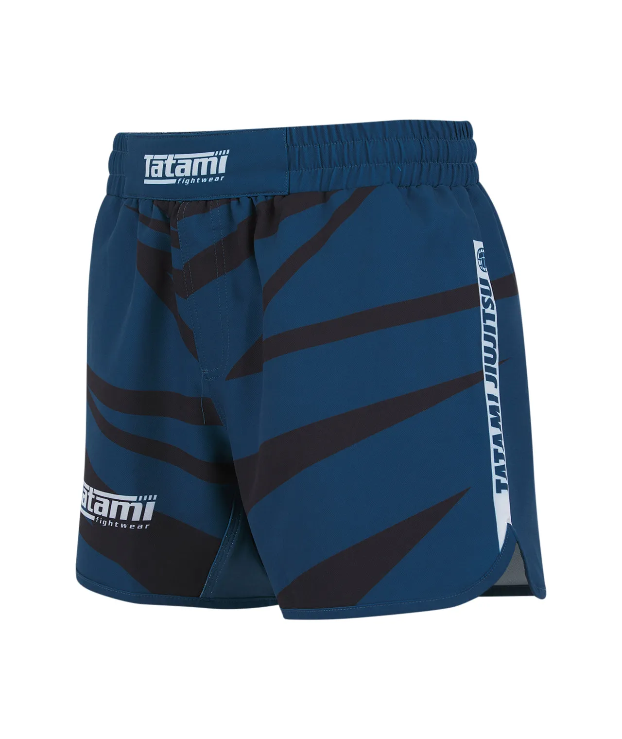 Abstract High Cut Shorts - Teal