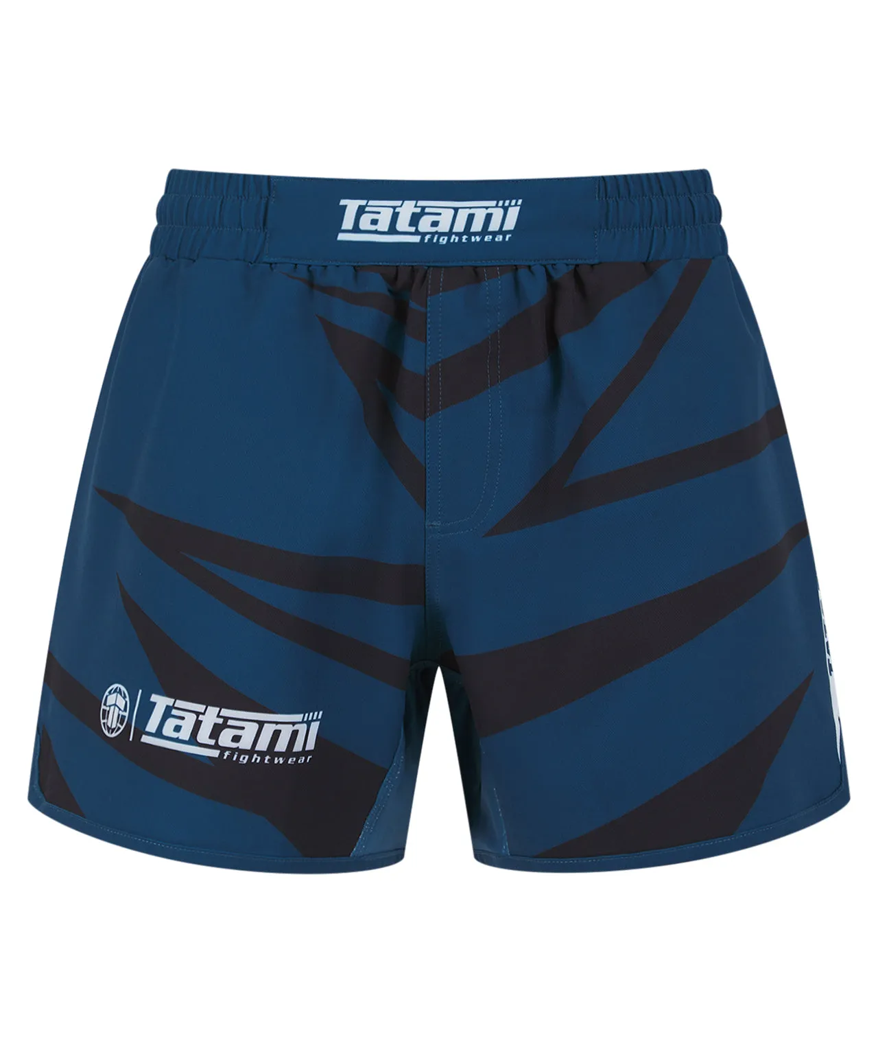 Abstract High Cut Shorts - Teal