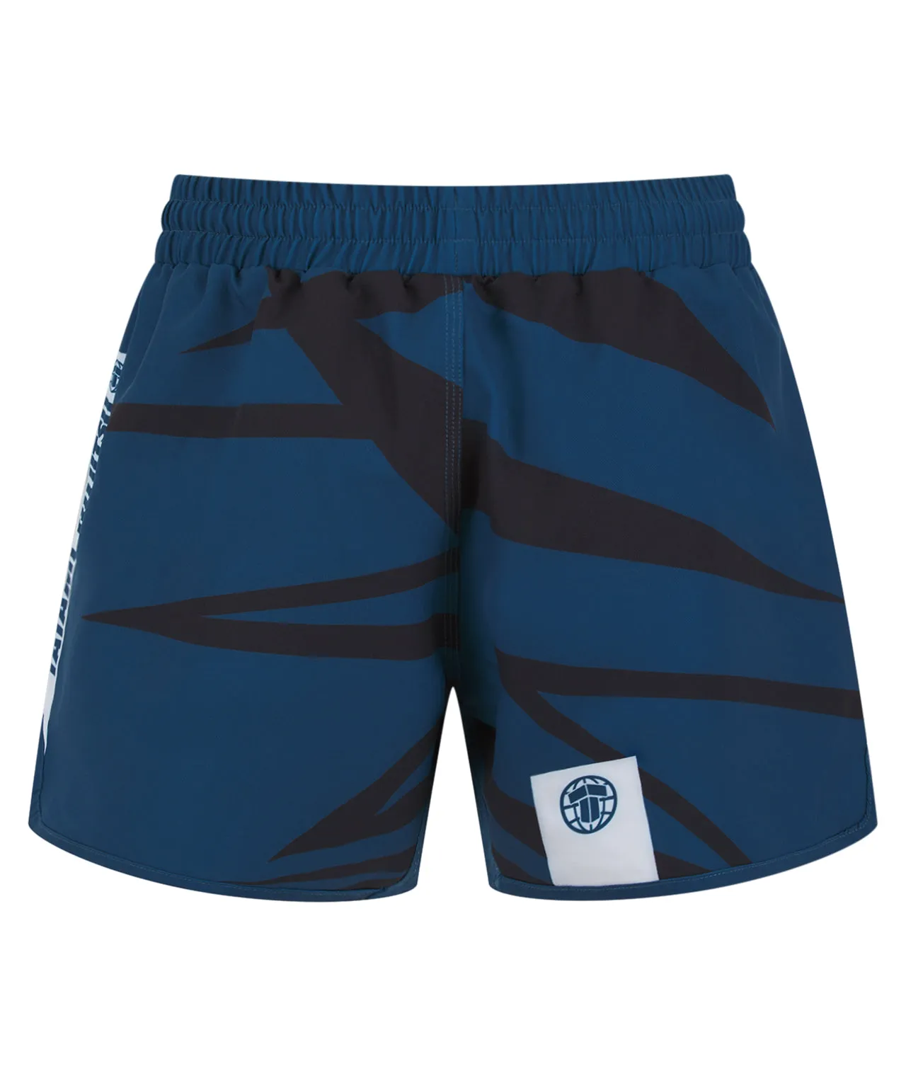 Abstract High Cut Shorts - Teal