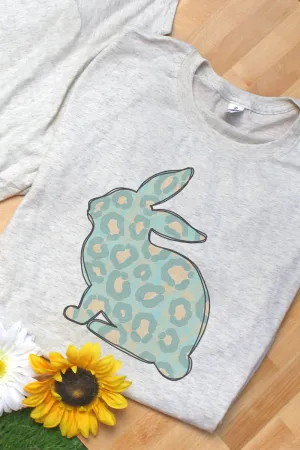 Adele Leopard Easter Bunny Adult Tri-Blend T-Shirt
