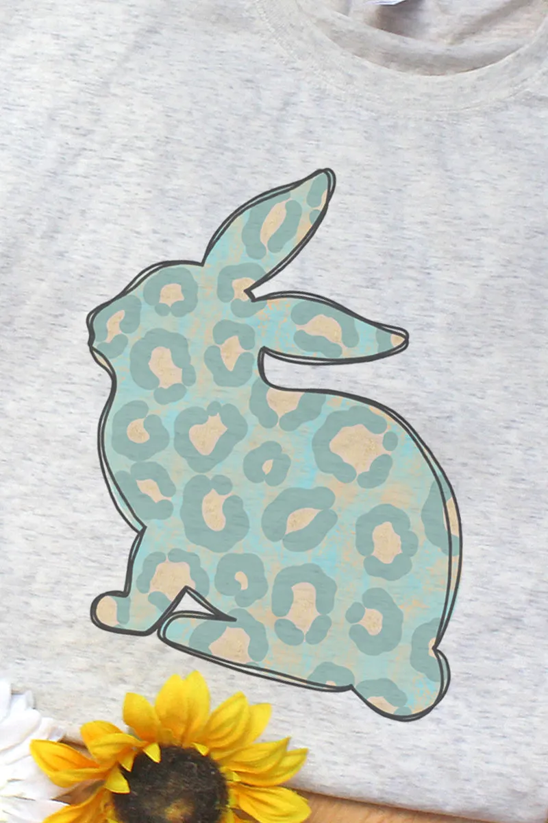 Adele Leopard Easter Bunny Adult Tri-Blend T-Shirt