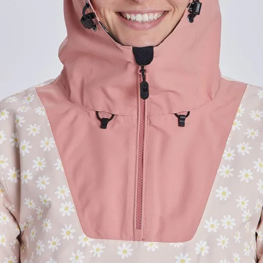 Airblaster Freedom Pull Over Jacket Womens Blush Daisy
