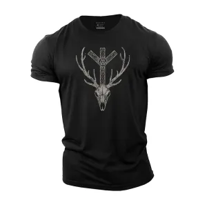 Algiz Protection Rune Cotton T-Shirt