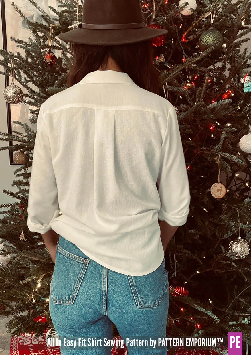 All In | Button Up Shirt Sewing Pattern