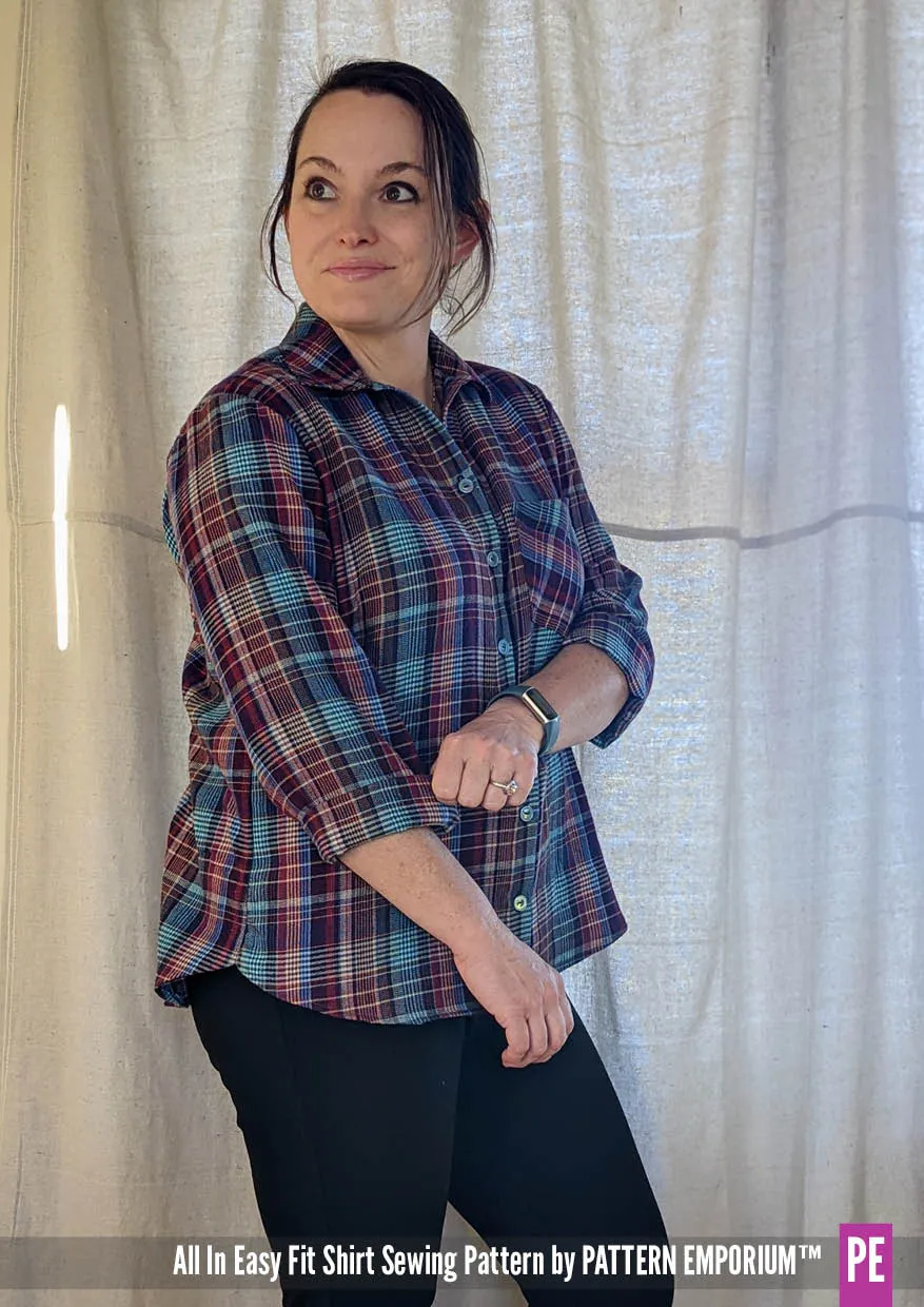 All In | Button Up Shirt Sewing Pattern