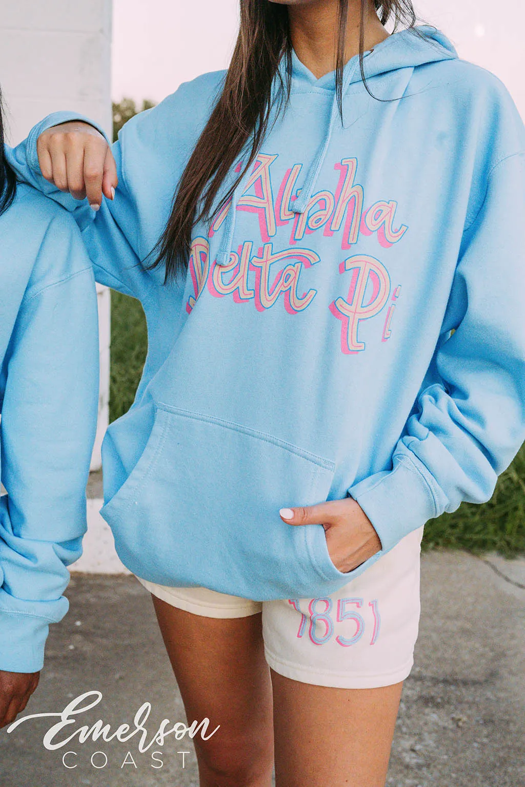 Alpha Delta Pi Groovy Font Sweat Set