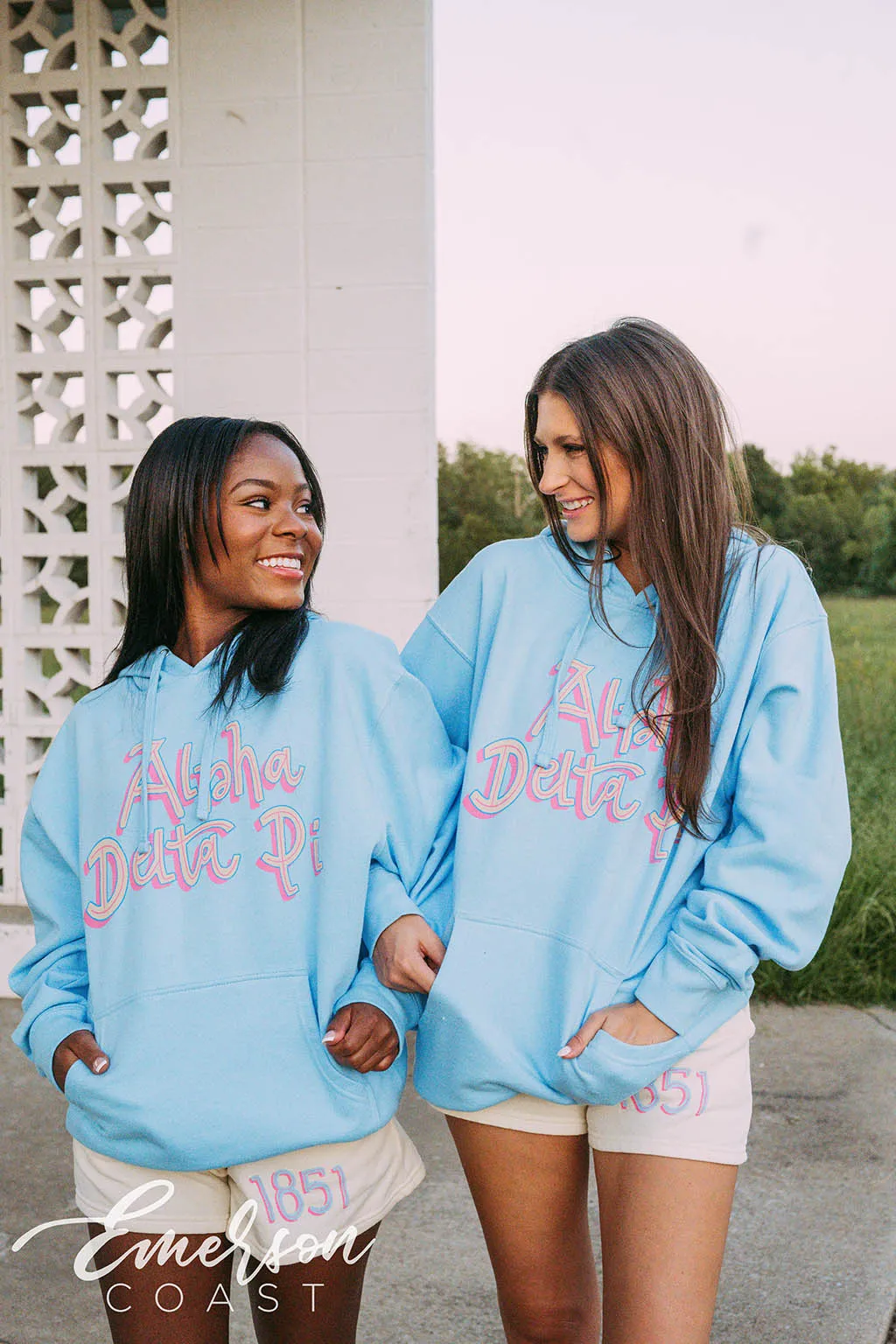 Alpha Delta Pi Groovy Font Sweat Set