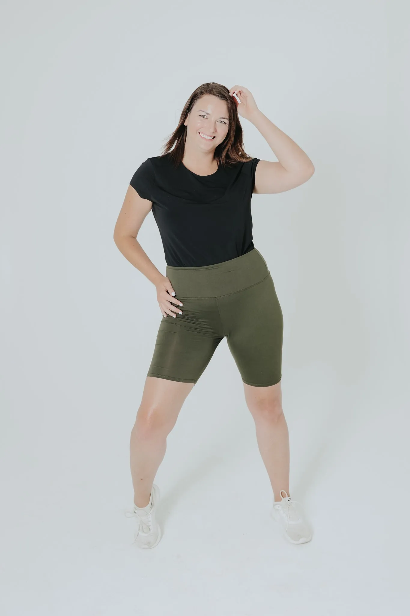 Ann Biker Short- Green