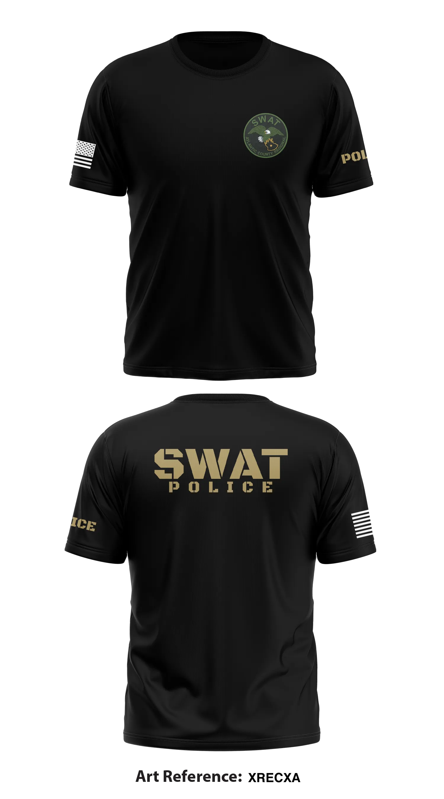 Atlantic County SWAT Store 1 Core Men's SS Performance Tee - XrECXa