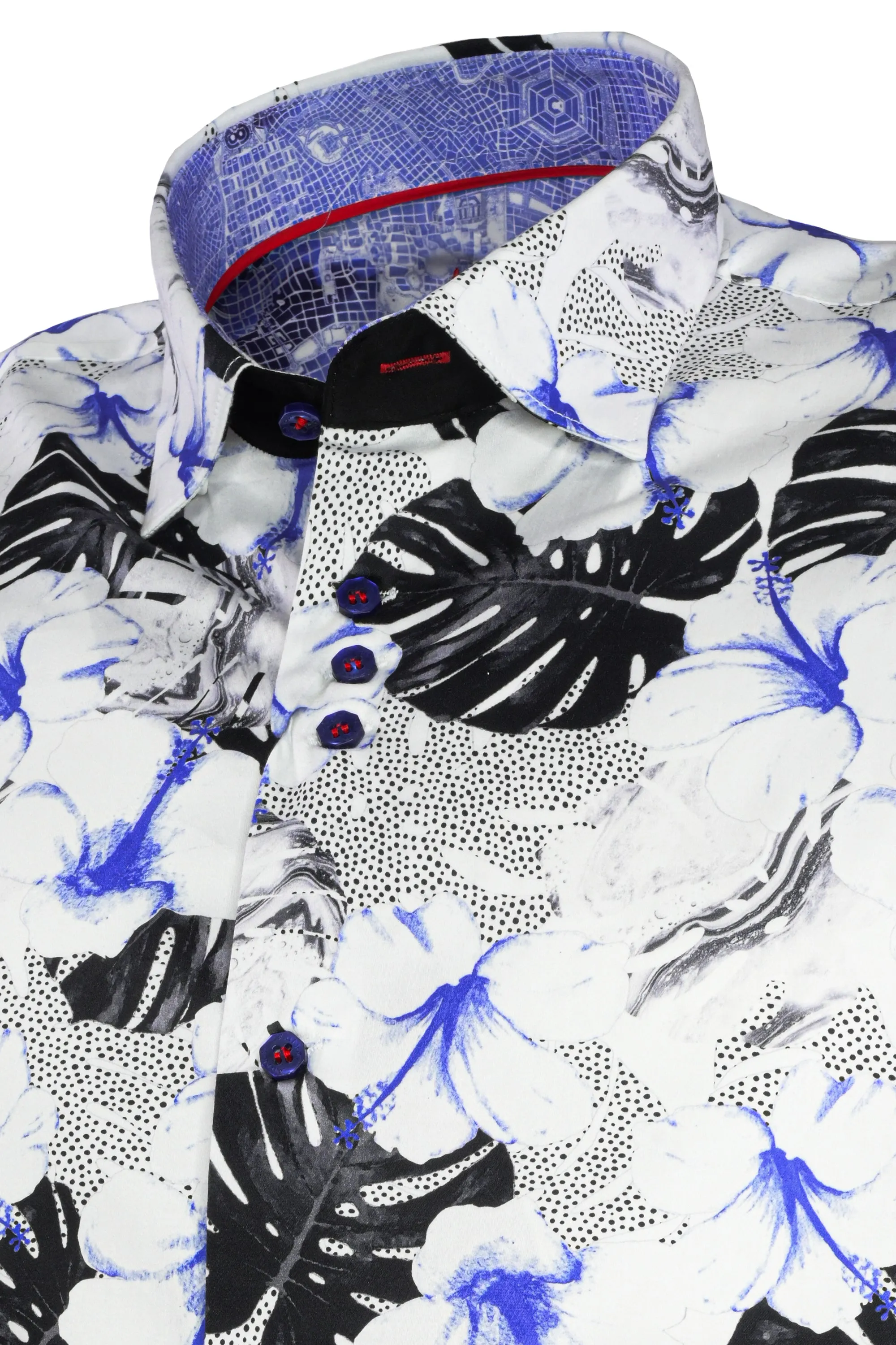 Au Noir Axel Short Sleeve Shirt White-Black