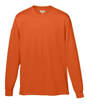 Augusta Long Sleeve Moisture Wicking T-Shirt | Orange