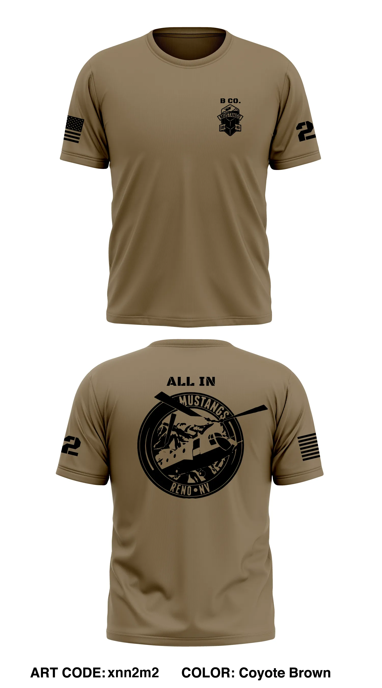 B Co, 1/189th AV Store 1 Core Men's SS Performance Tee - xnN2M2