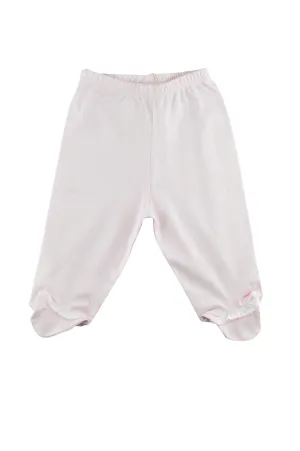 Baby Girl's Pink Ruffled Footie Pants