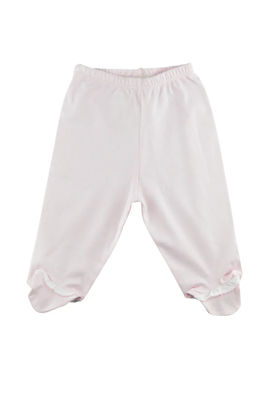 Baby Girl's Pink Ruffled Footie Pants