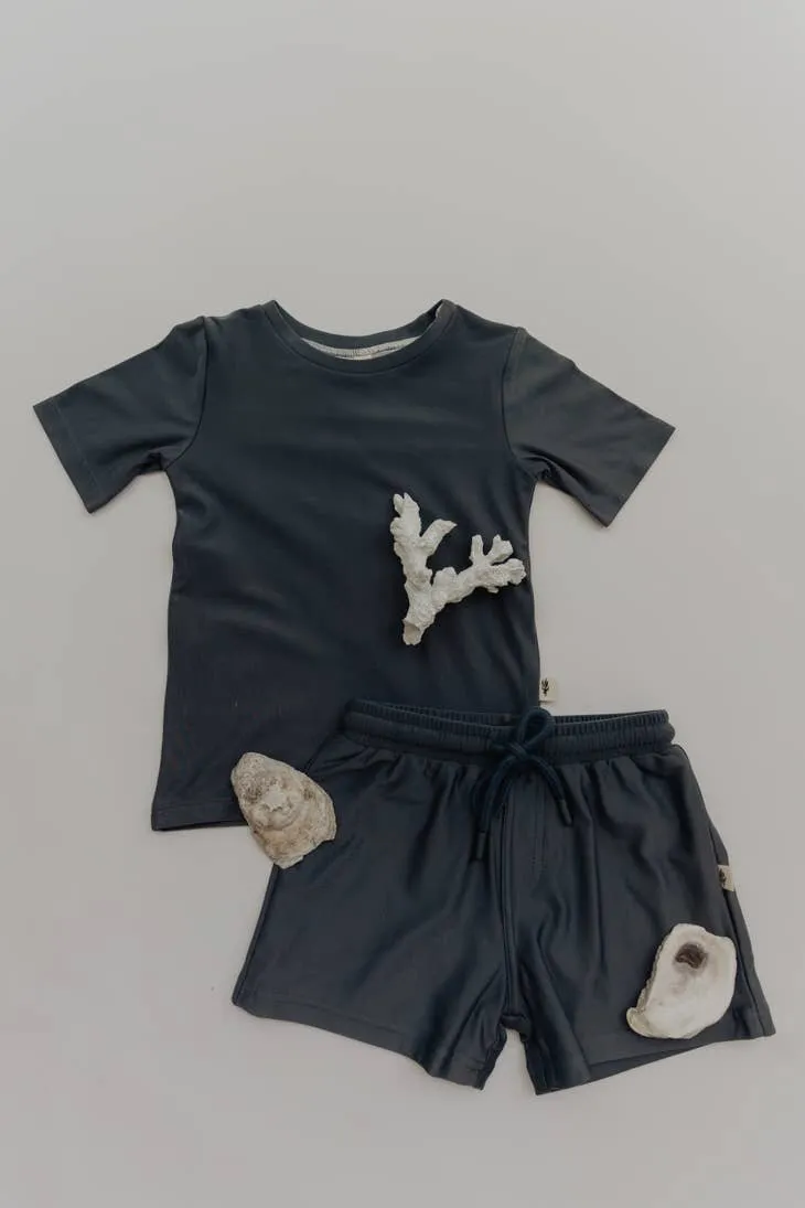 Babysprouts Boy's Swim Shorts in Dusty Blue