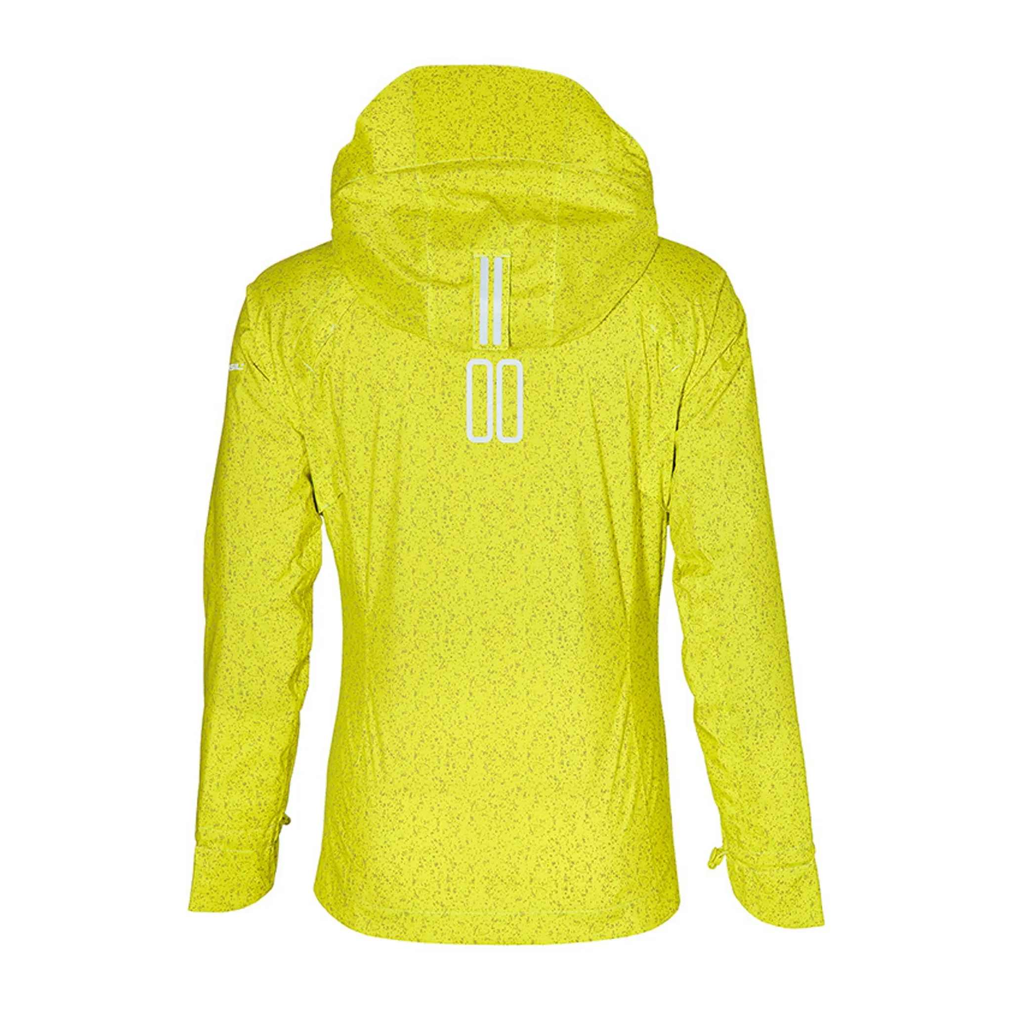 Basil Skane Women's Hi-Vis Bicycle Rain Jacket Neon Yellow Full Reflective
