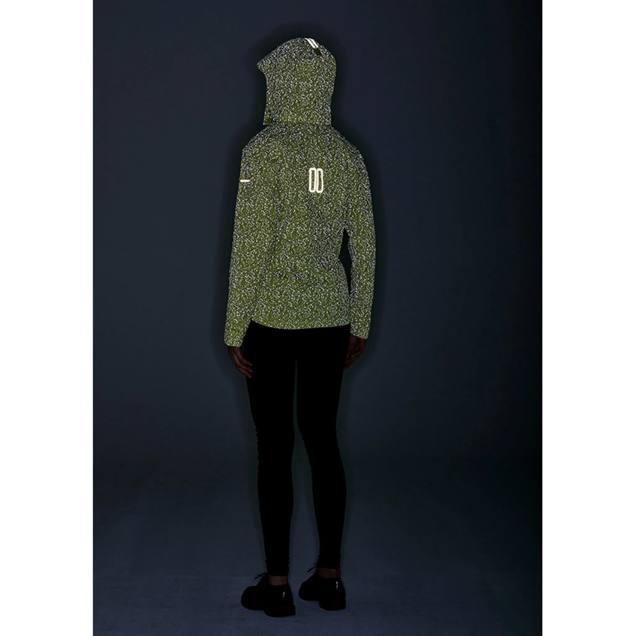 Basil Skane Women's Hi-Vis Bicycle Rain Jacket Neon Yellow Full Reflective
