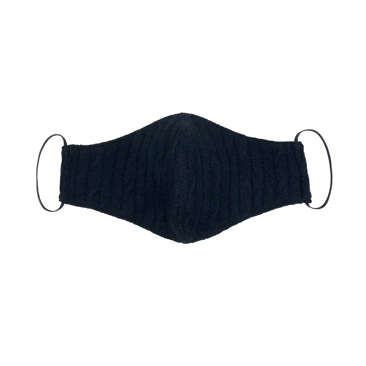 BLACK CASHMERE FACE MASK