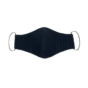 BLACK CASHMERE FACE MASK