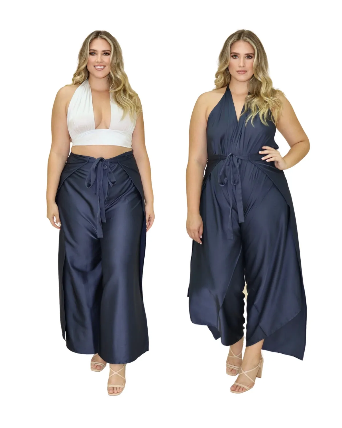 Blazer Pant Set - Blue Steel