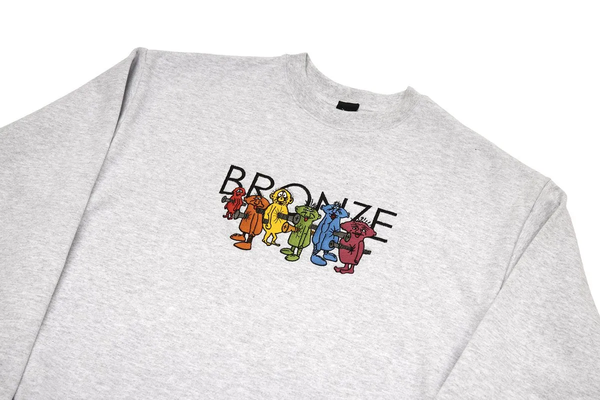 Bronze 56k Bolt Boys Crew - Ash Grey
