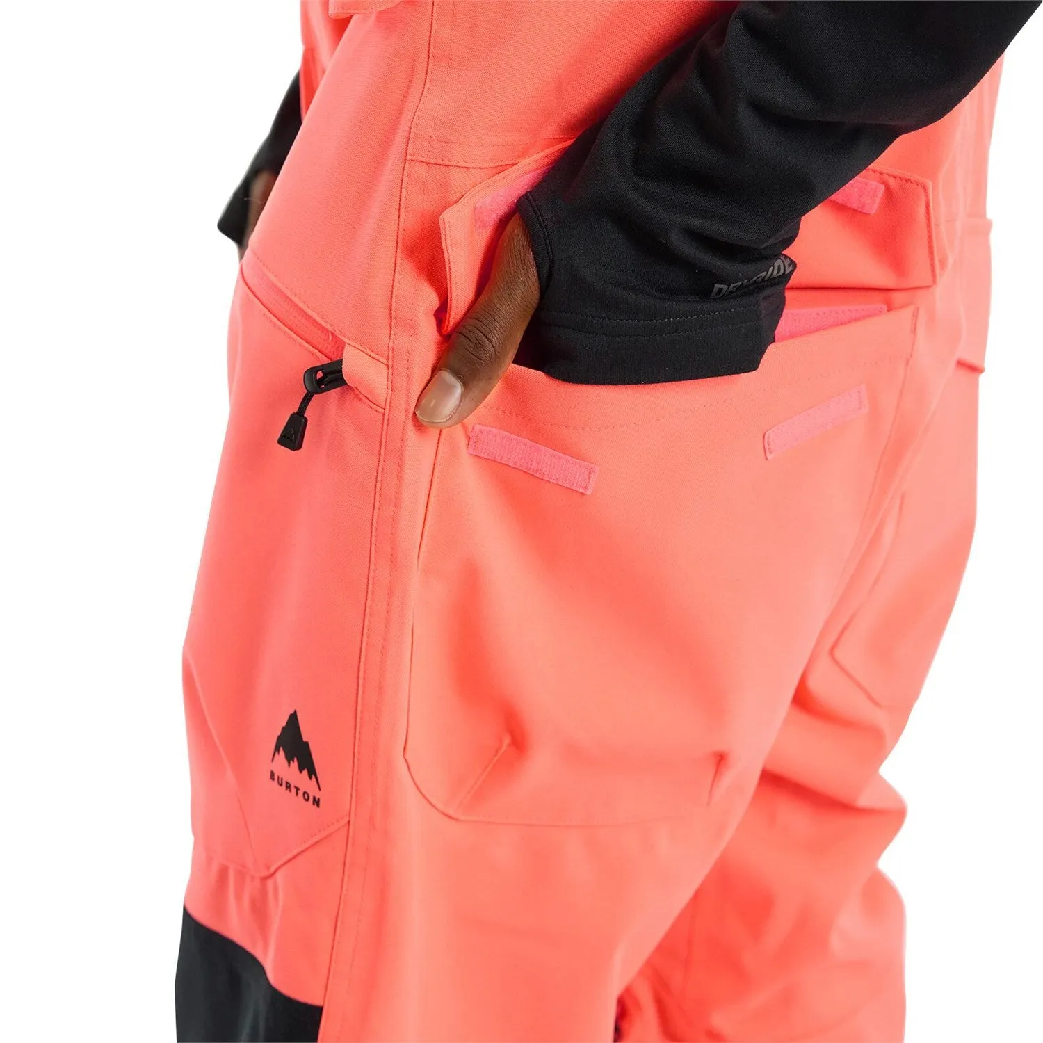 Burton Reserve Mens Bib Pants Tetra Orange / Black