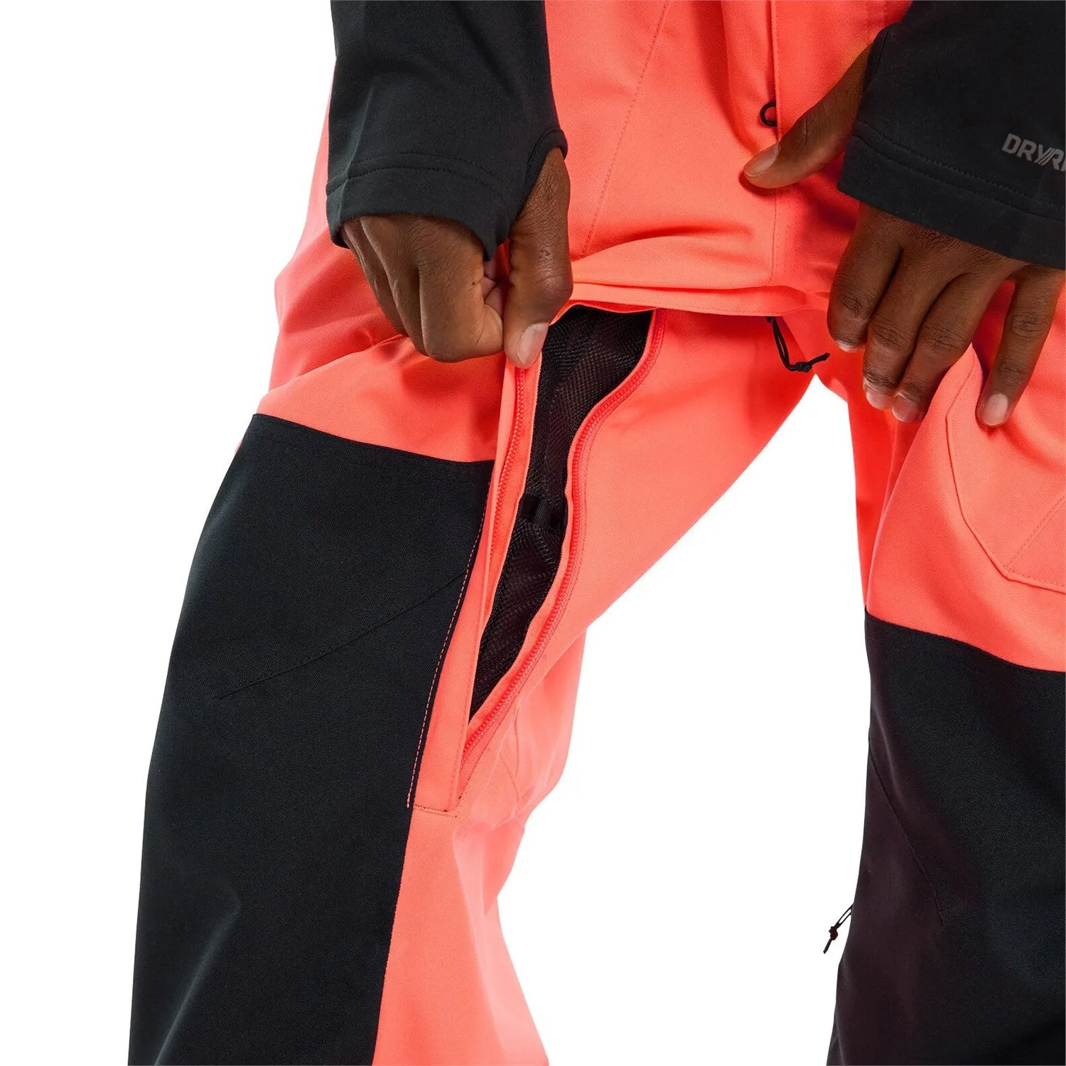 Burton Reserve Mens Bib Pants Tetra Orange / Black