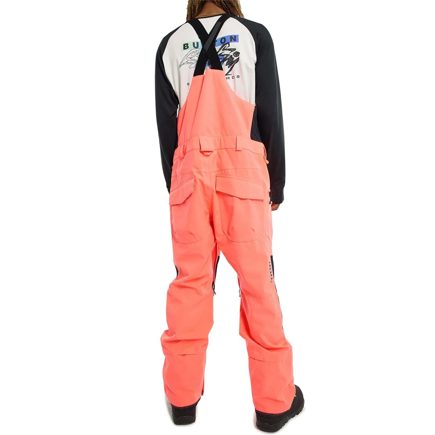 Burton Reserve Mens Bib Pants Tetra Orange / Black