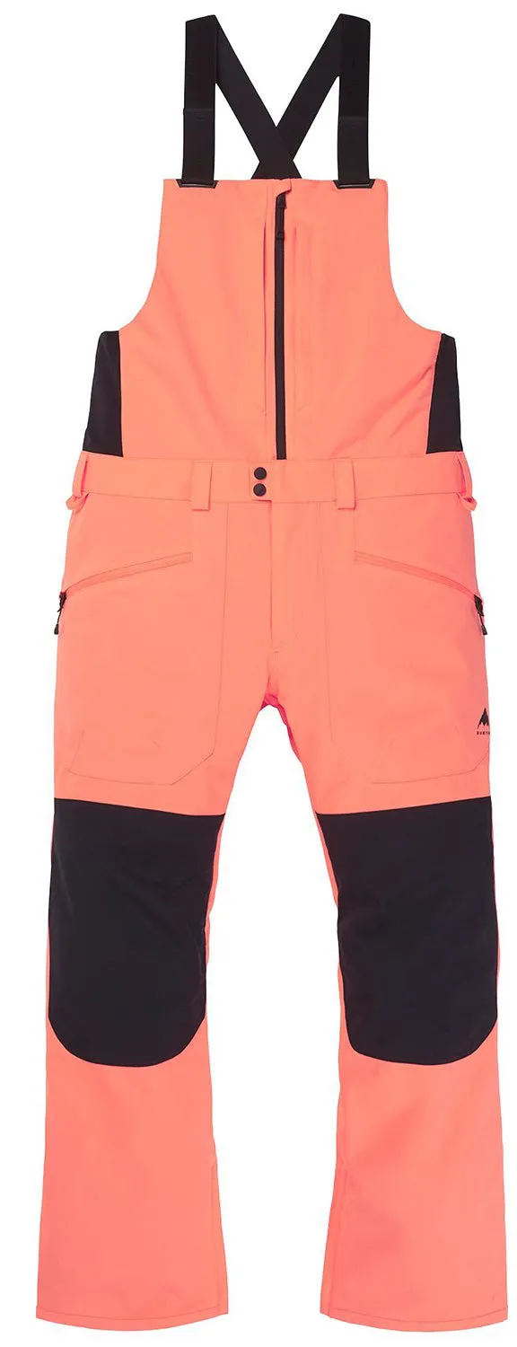 Burton Reserve Mens Bib Pants Tetra Orange / Black
