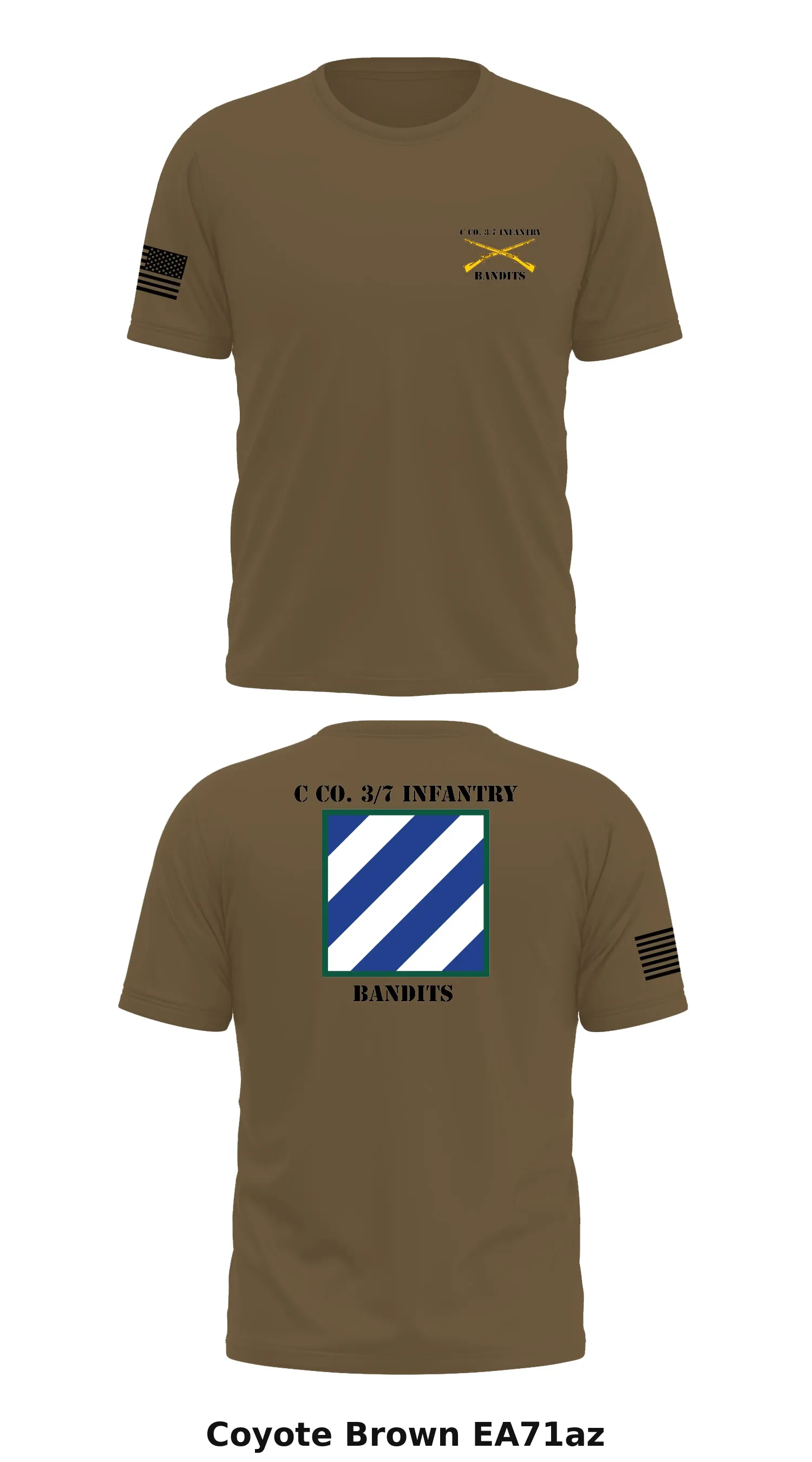 C co. 3/7 Infantry Store 1 Core Men's SS Performance Tee - EA71az