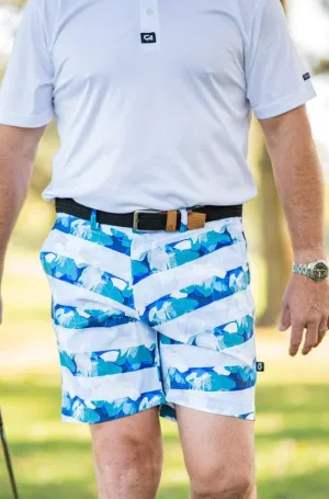 CA Funky Golf Shorts | Striped Floral