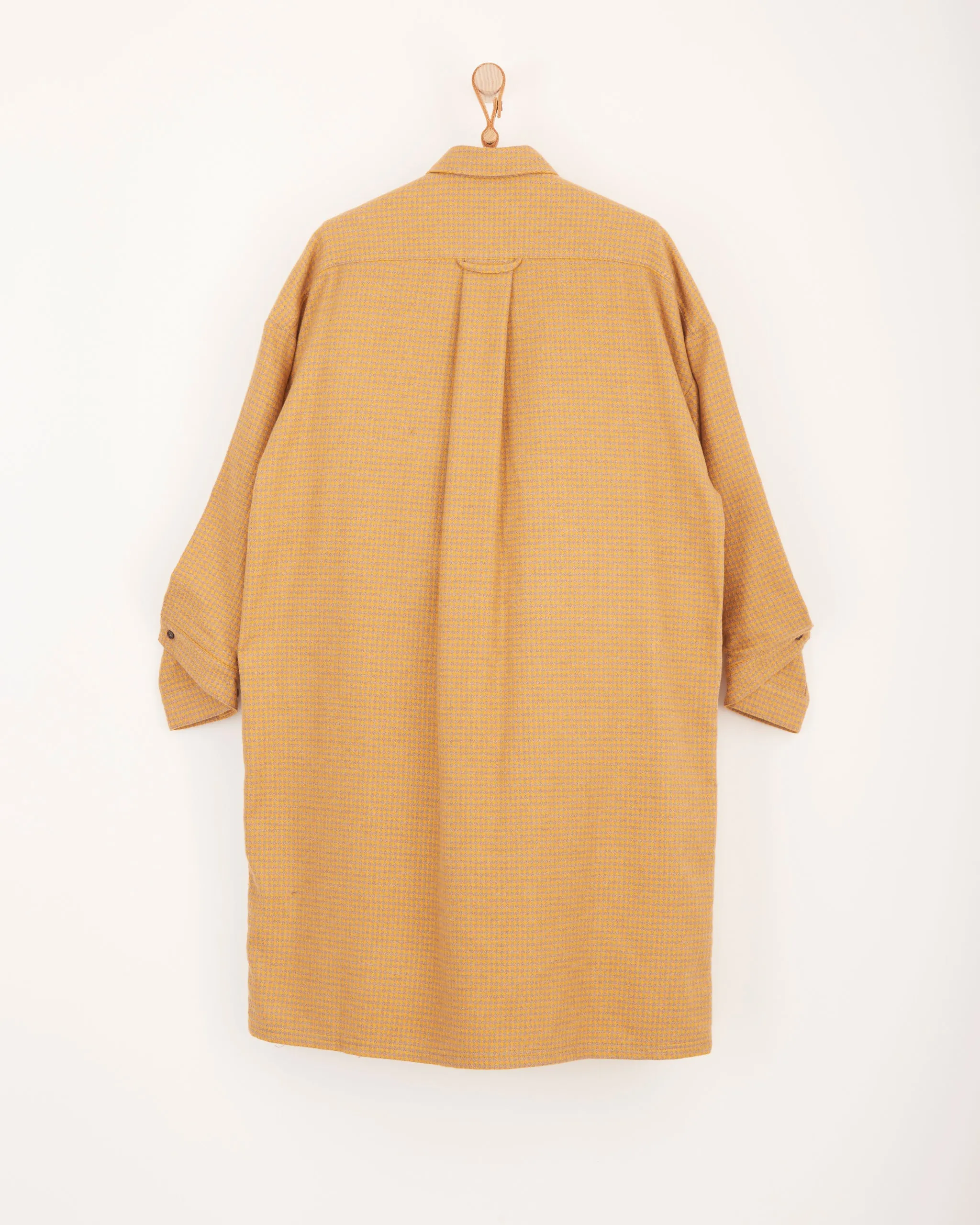 Cast Shirtdress in Orange Houndstooth
