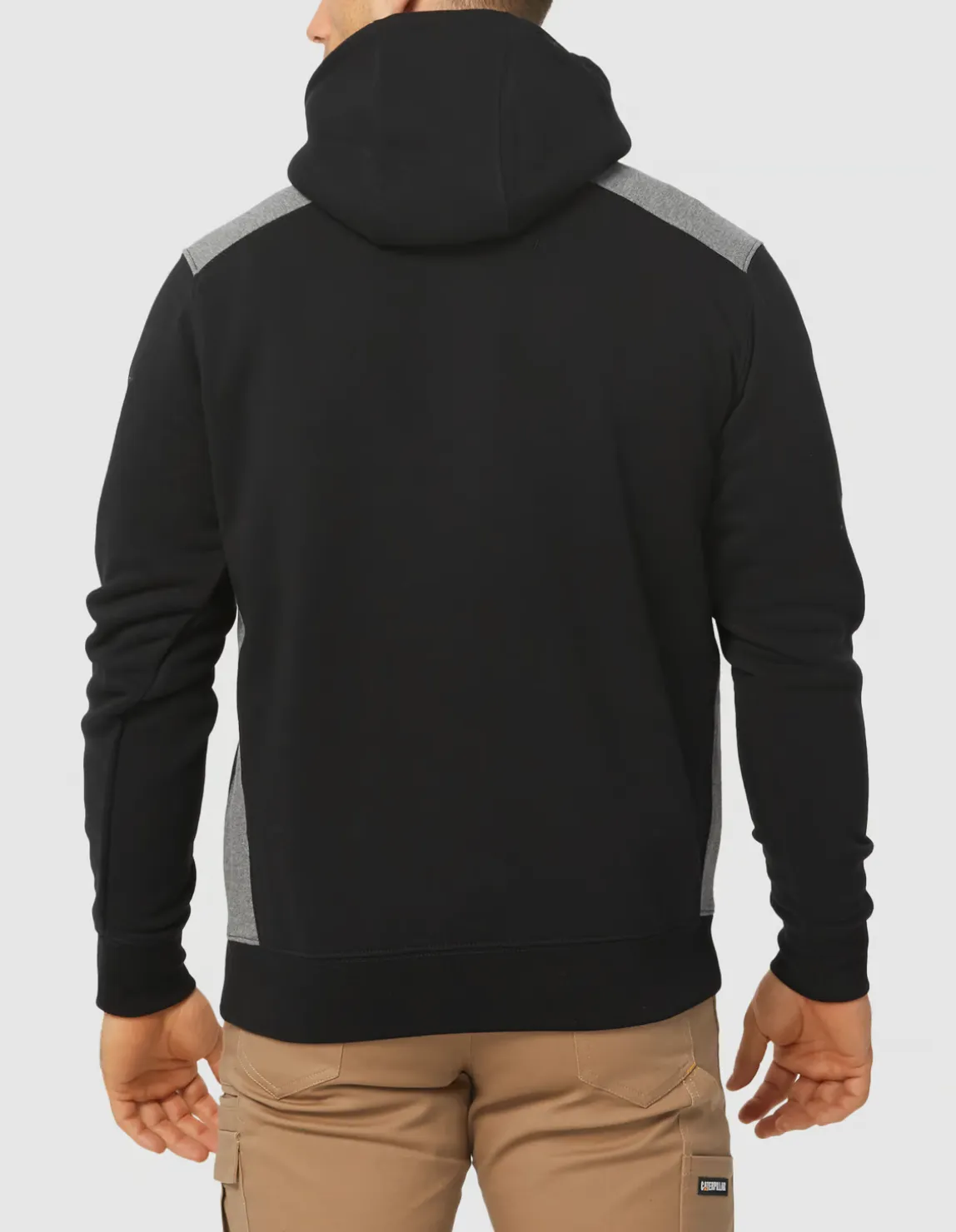 CAT Logo Panel Hooded Sweat
