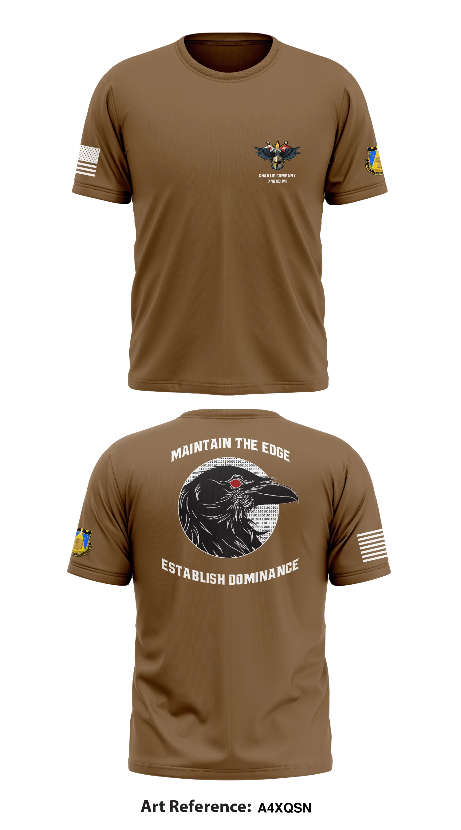 Charlie Company, 742nd MI Store 1 Core Men's SS Performance Tee - A4XqSn