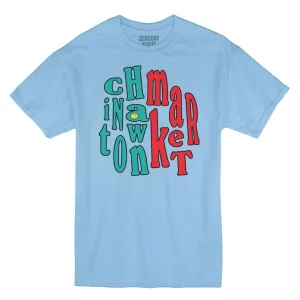 Chinatown Market SMILEY UV ACTIVATED GROOVY T-SHIRT (Blue)-xl