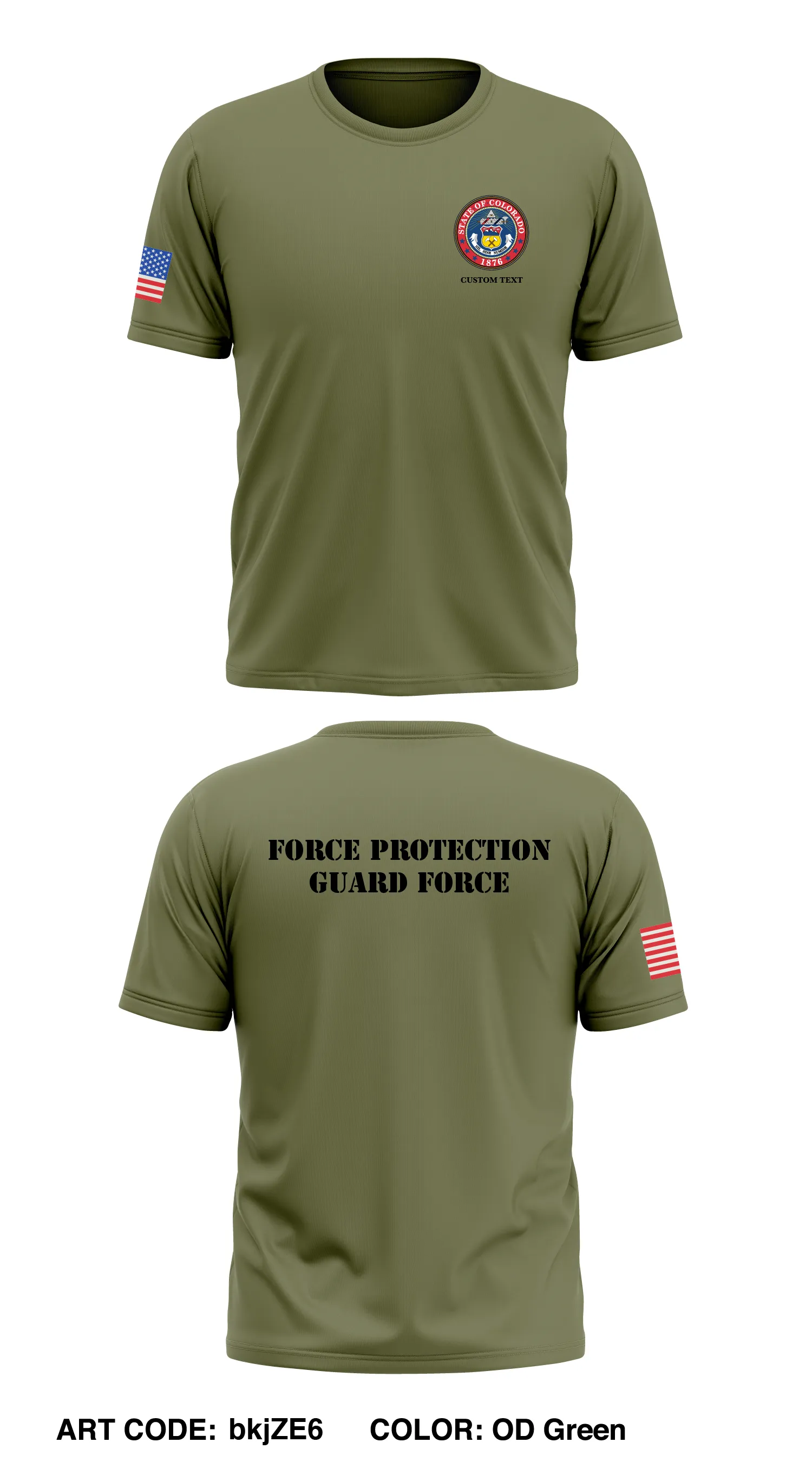 CO JFHQ Force Protection Store 1 Core Men's SS Performance Tee - bkjZE6