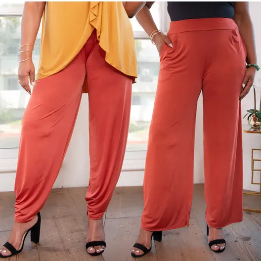 Convertible Wide Leg/ Jogger Travel Pants