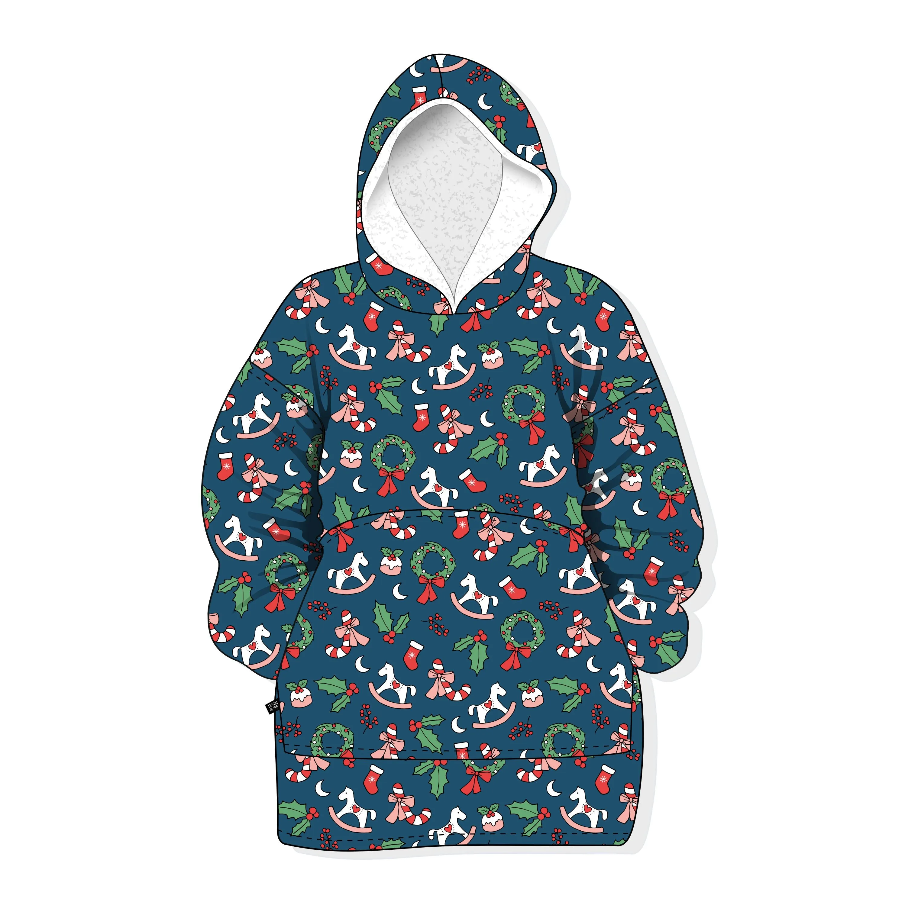 Cosy Christmas Kid's Huggable Hoodie