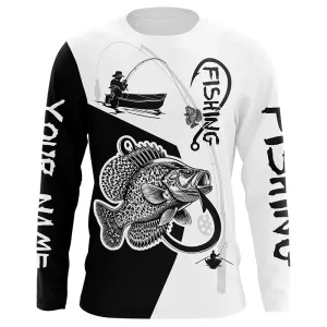 Crappie tournament fishing apparel Custom UV protection long sleeves fishing shirt for men NPQ28