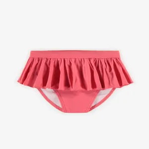 Culotte de bain rose à volant, enfant || Pink bathing short with ruffle, child