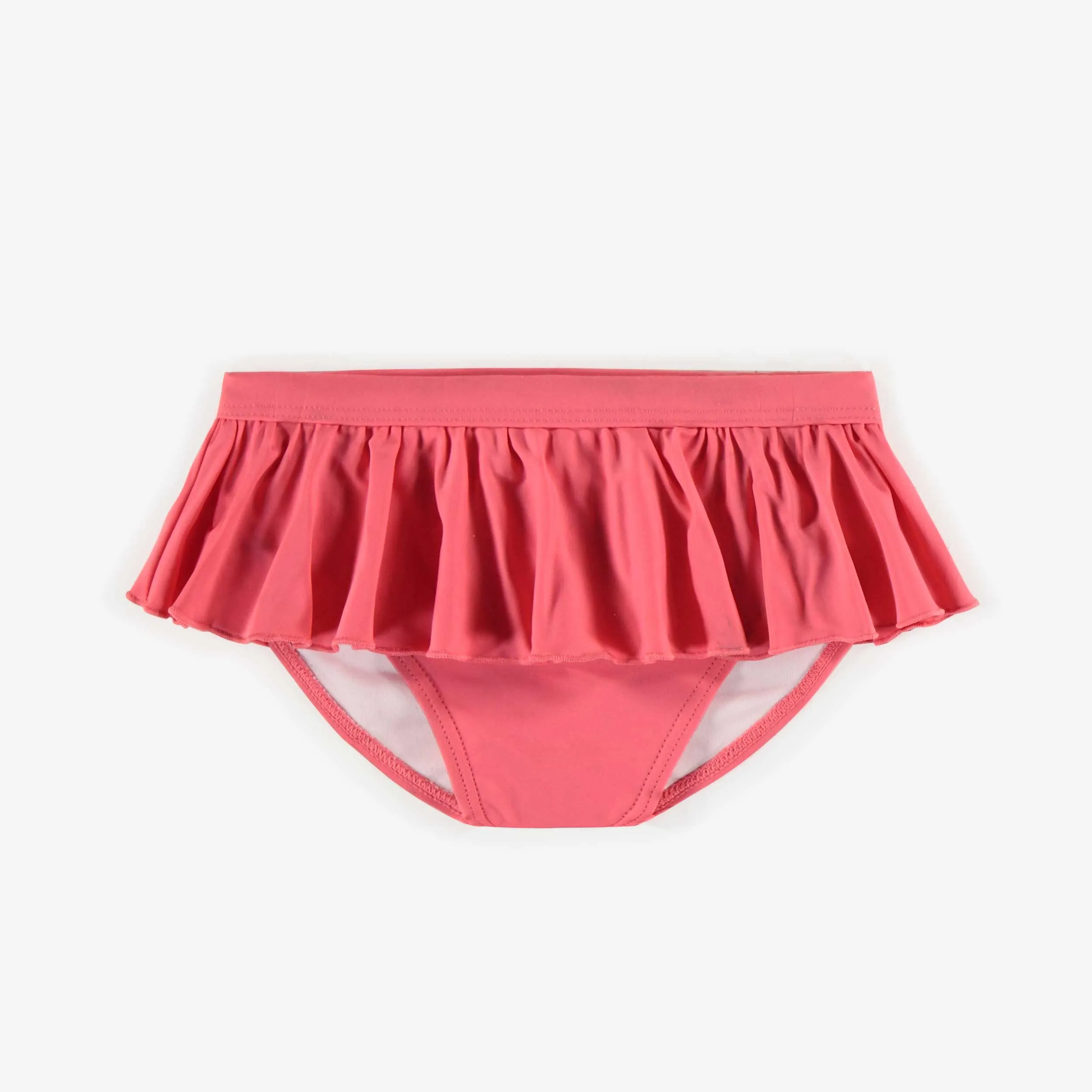 Culotte de bain rose à volant, enfant || Pink bathing short with ruffle, child