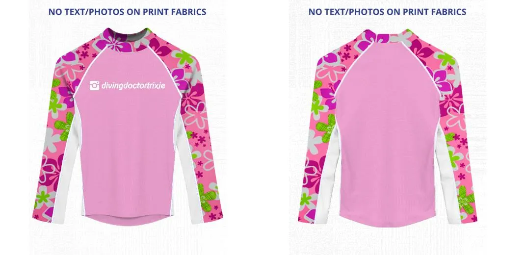 Custom Rash Guard (Kids, Women, Men) Long Sleeve