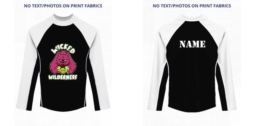 Custom Rash Guard (Kids, Women, Men) Long Sleeve